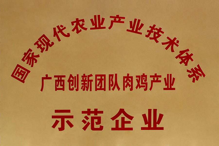 國家現(xiàn)代農(nóng)業(yè)產(chǎn)業(yè)技術(shù)體系-廣西創(chuàng)新團(tuán)隊(duì)肉雞產(chǎn)業(yè)示范企業(yè)